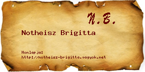 Notheisz Brigitta névjegykártya